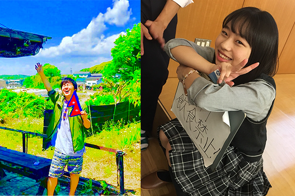 神戸出身のこころちゃんと、名古屋出身のひろと君