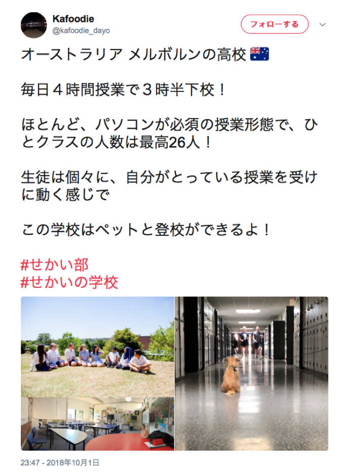 【週替わり投稿テーマ】10月第1週は「せかいの学校」！